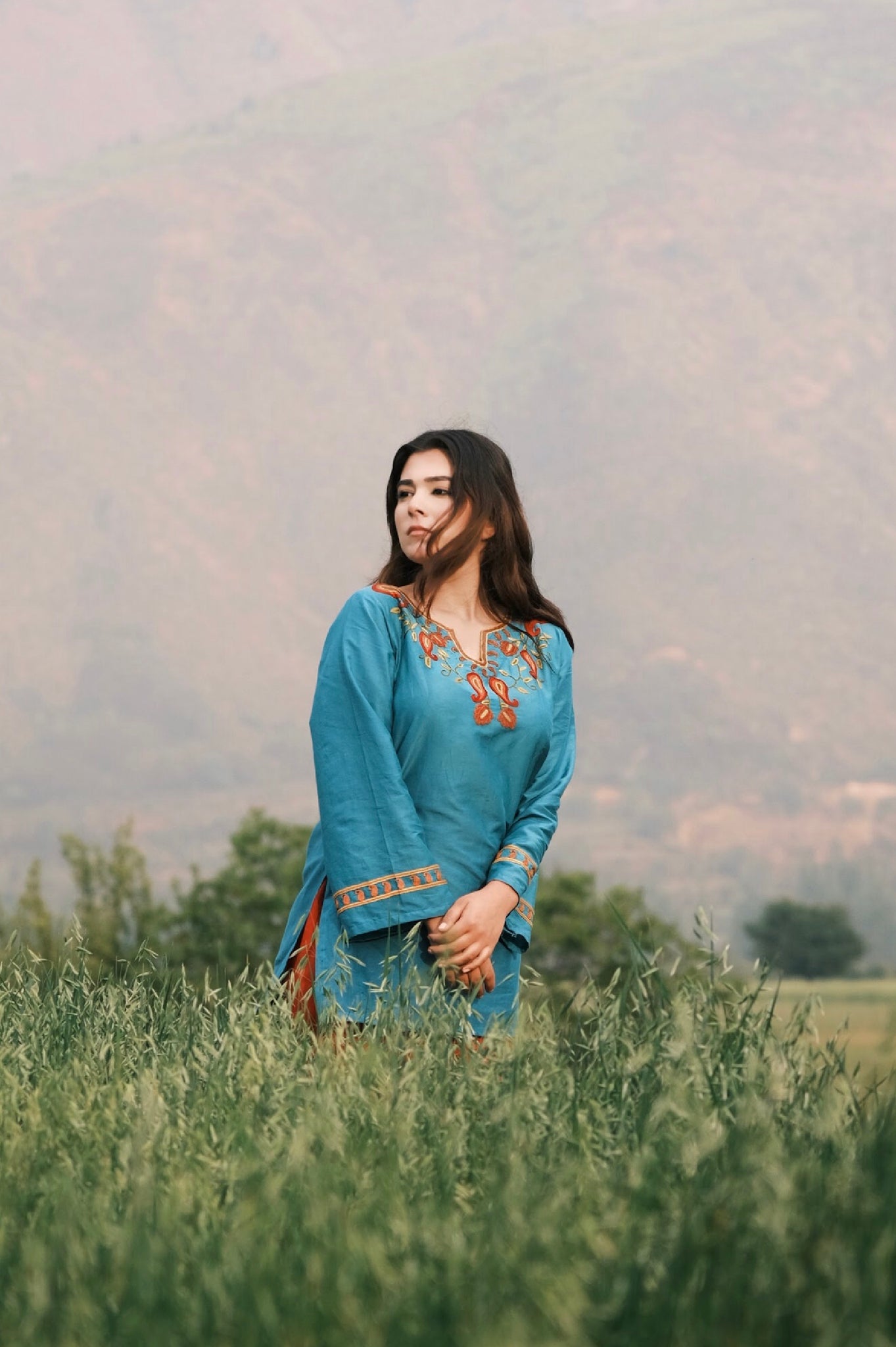 IshDeena Indian Kurtis for Women Indian Style Cotton