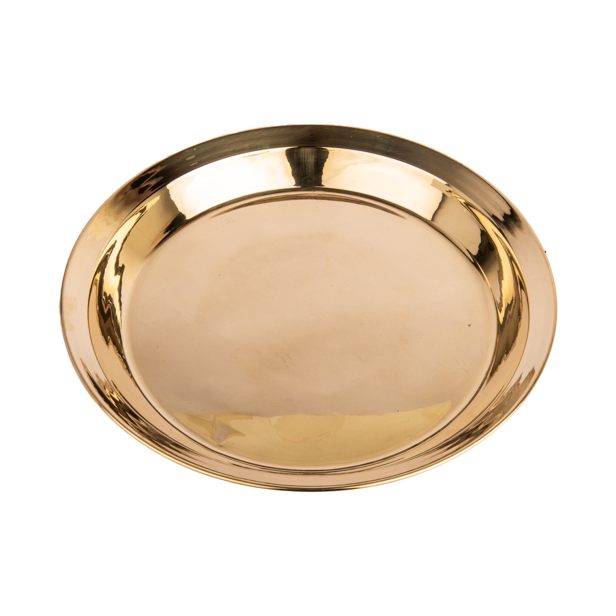 K&M Brass Dinner Plate