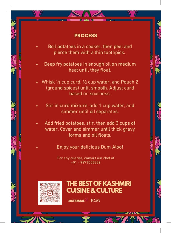 Matamaal's Dum Aloo Spice Blend | 100% Vegetarian