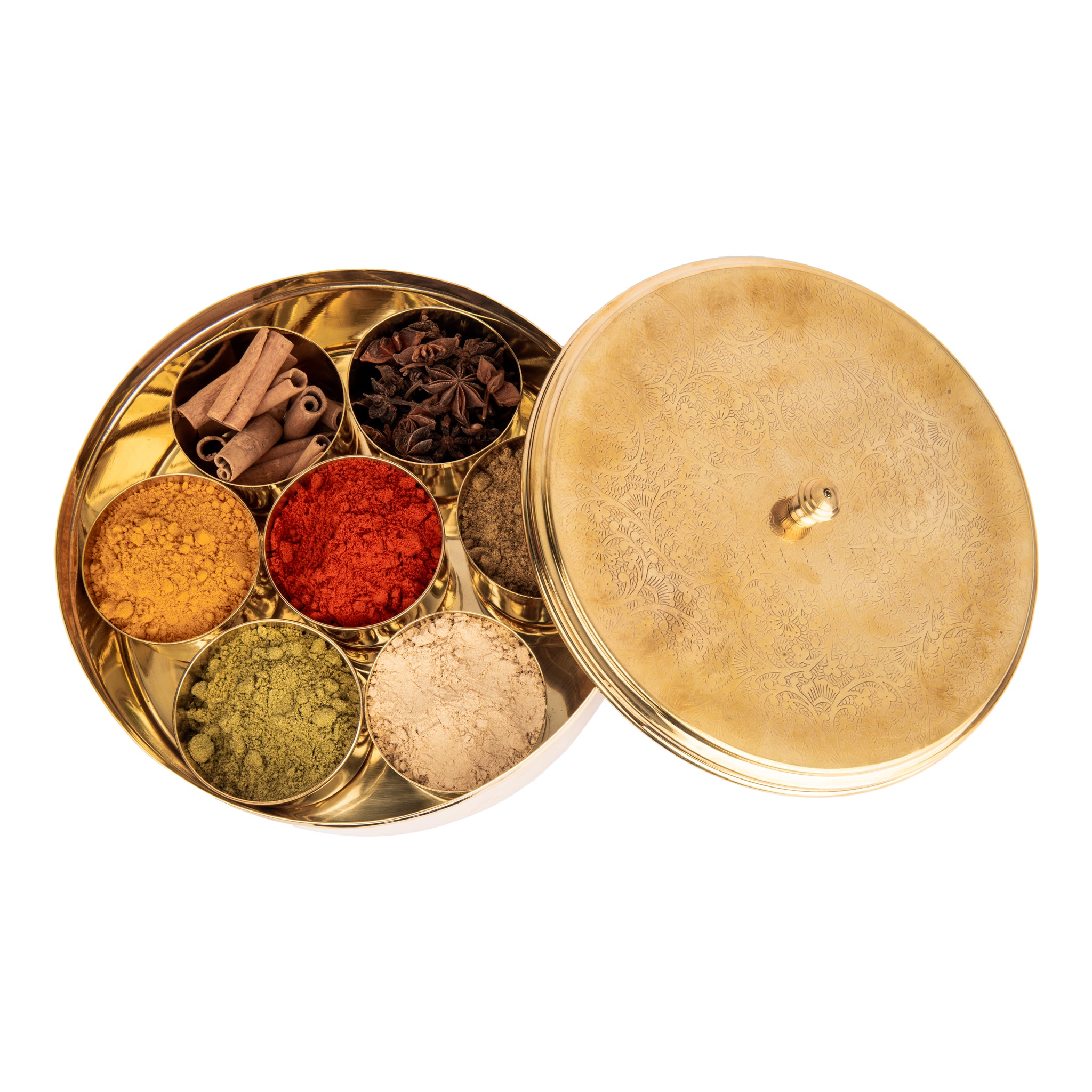 K&M Brass Spice Box (Large)