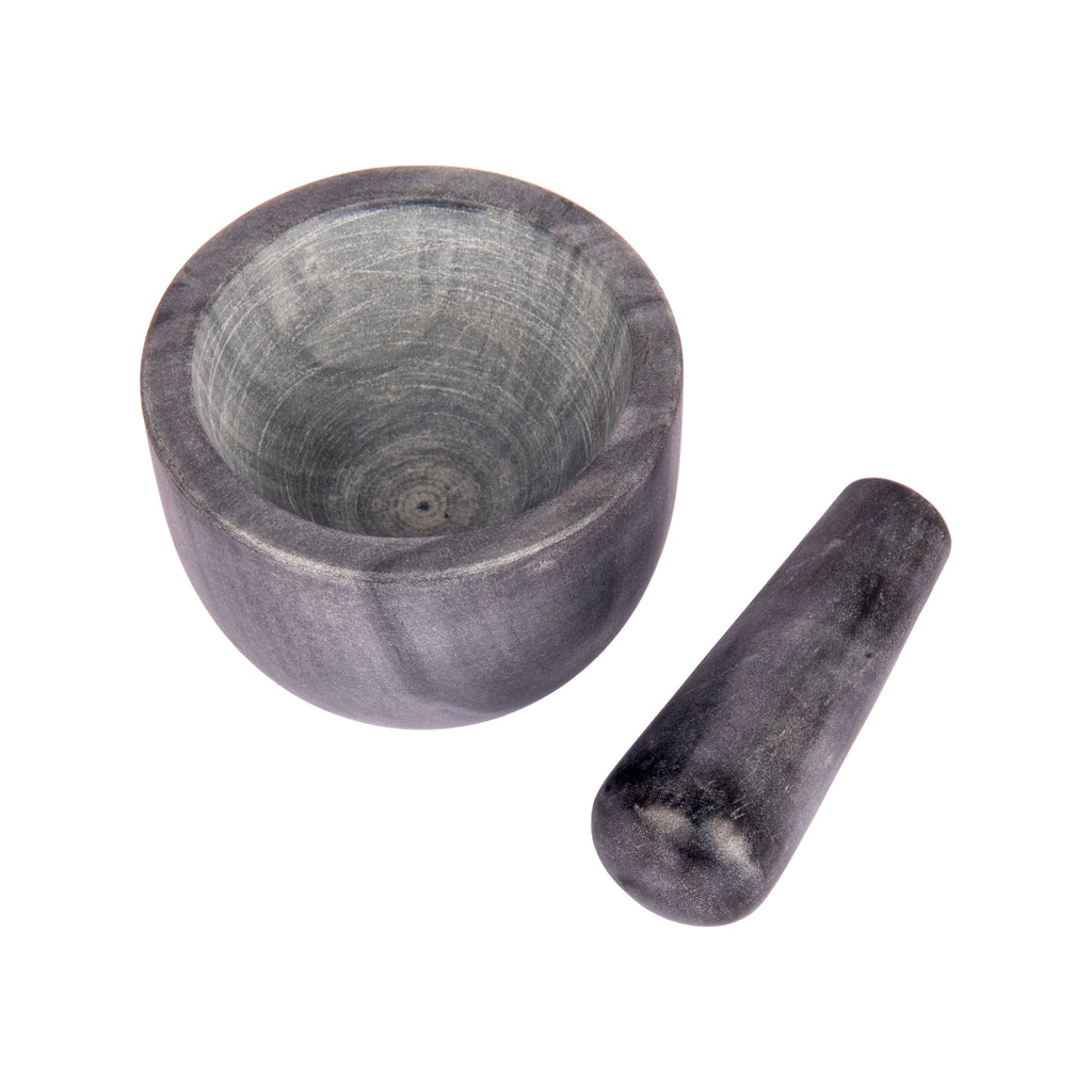 K&M Mortar & Pestle - Black Marble