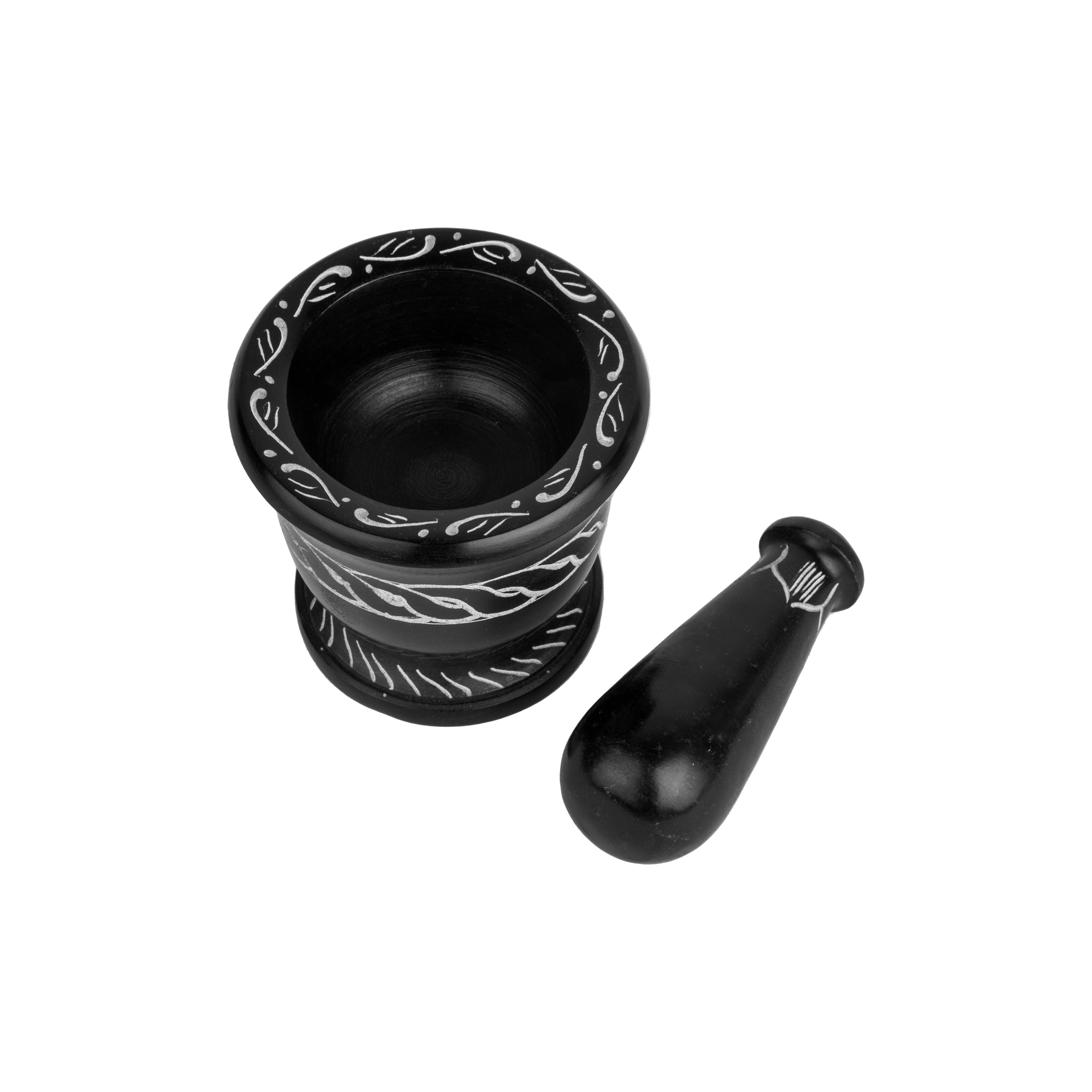 K&M Mortar & Pestle - Black Marble