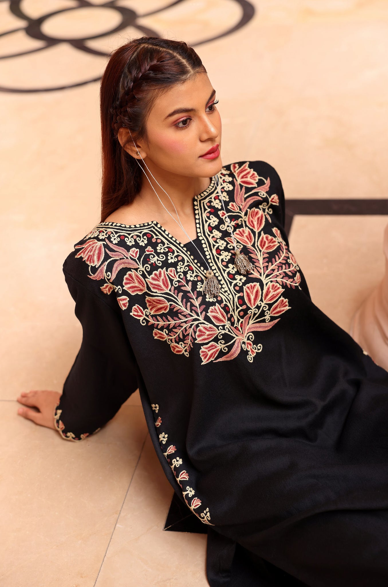 K&M Midnight Black Pheran