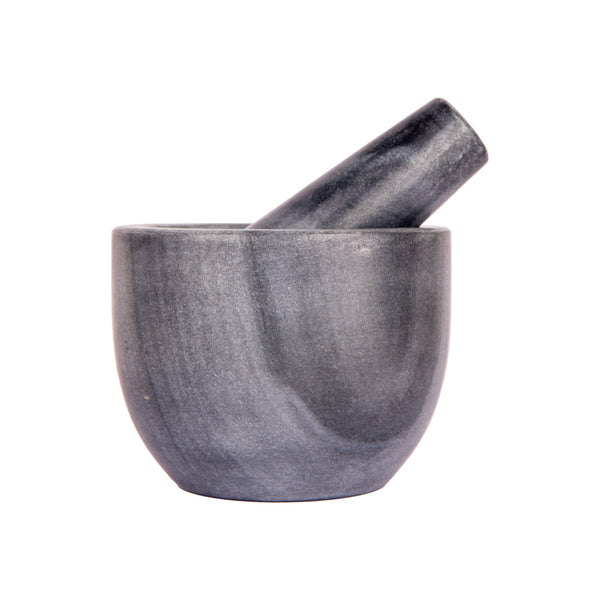 K&M Mortar & Pestle - Black Marble