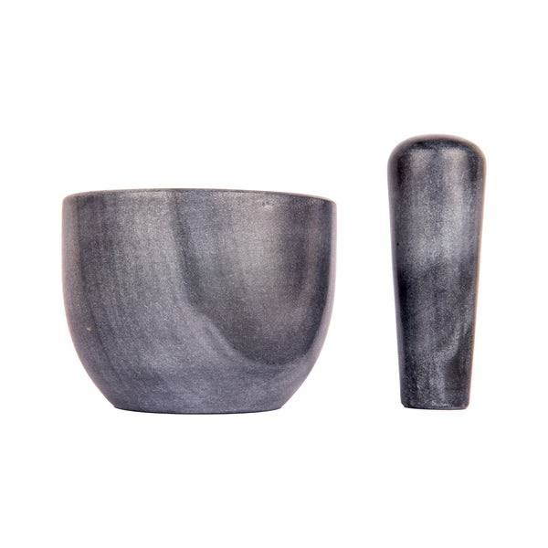 K&M Mortar & Pestle - Black Marble