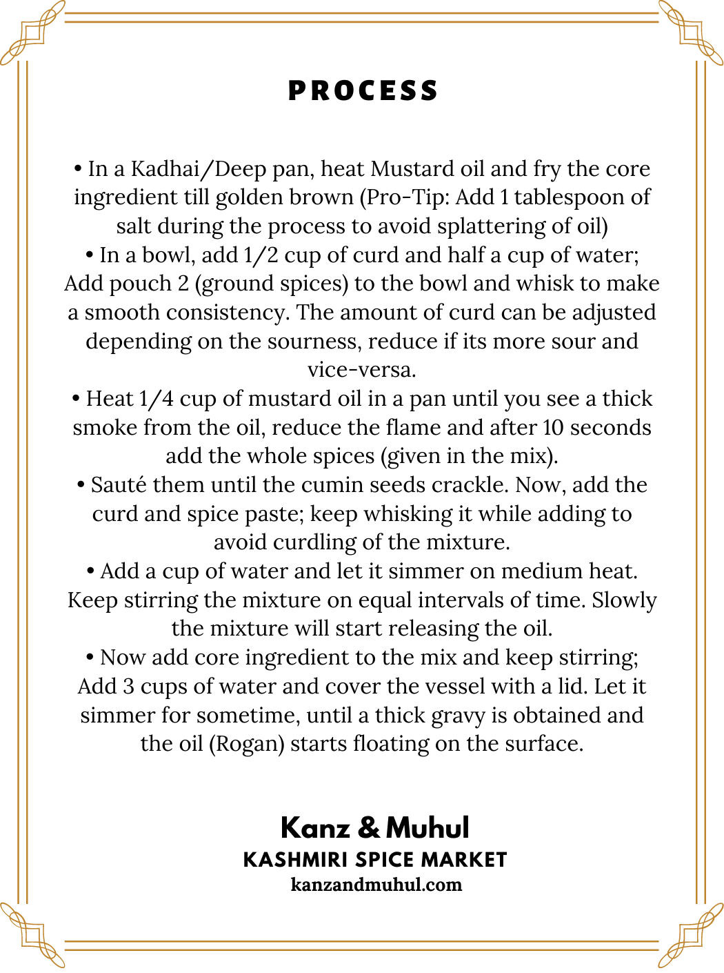 Roganjosh Spice Blend | 100% Vegetarian