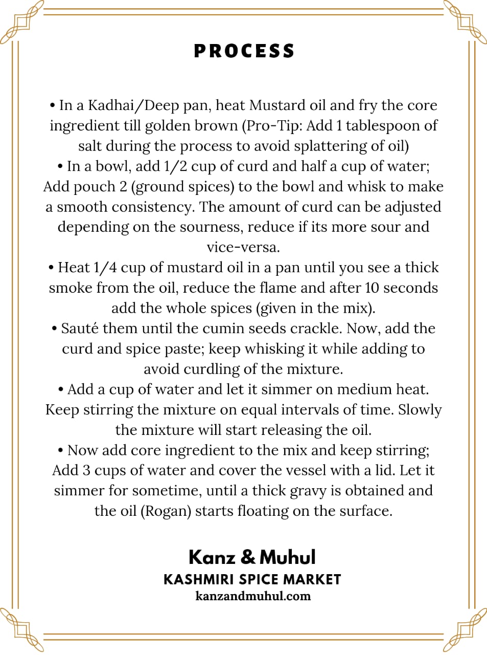 Spices Blend (Roganjosh + Yakhni)